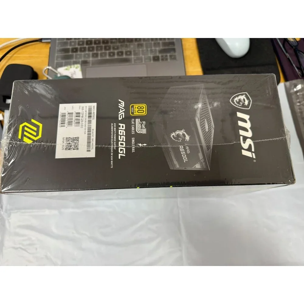 MSI MAG A650GL 650W 80 Plus Gold Certified Fully Modular Power Supply With Flat